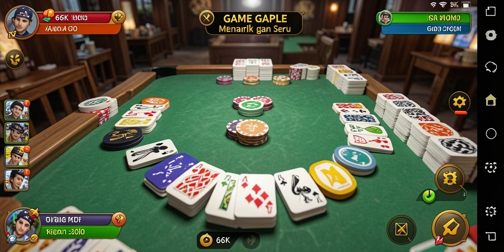 Tampilan gameplay seru dan menantang di 66K.