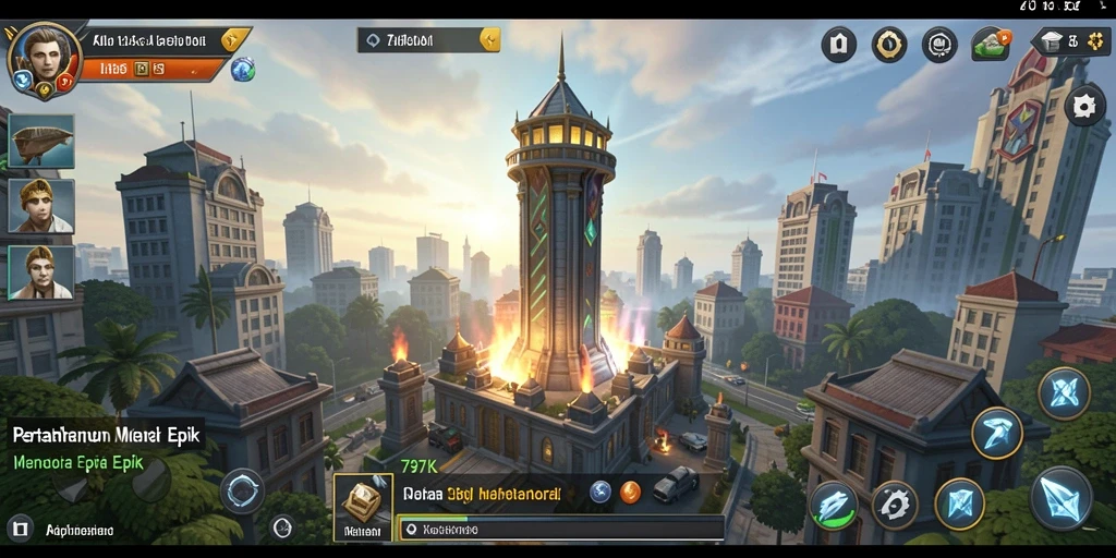 Gameplay menara pertahanan yang seru dan menantang di 797K.