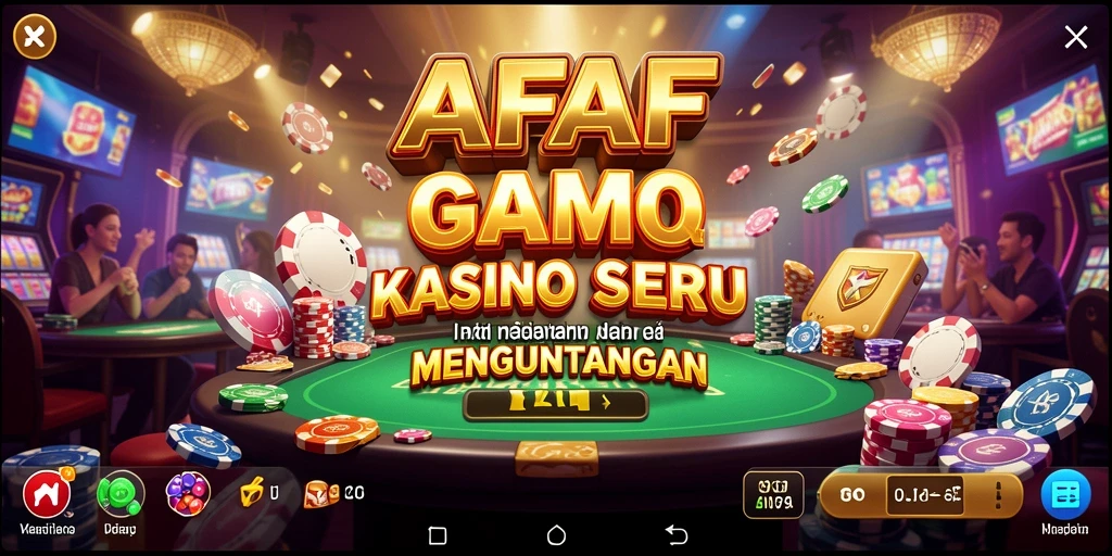 Screenshot utama AFAF menampilkan gameplay kasino yang mendebarkan.