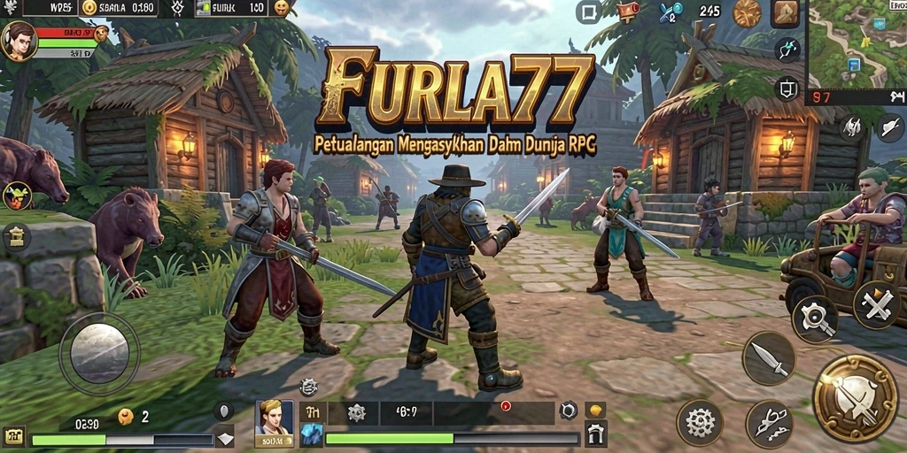 Tampilan gameplay RPG FURLA77 yang menarik dan petualangan epik.