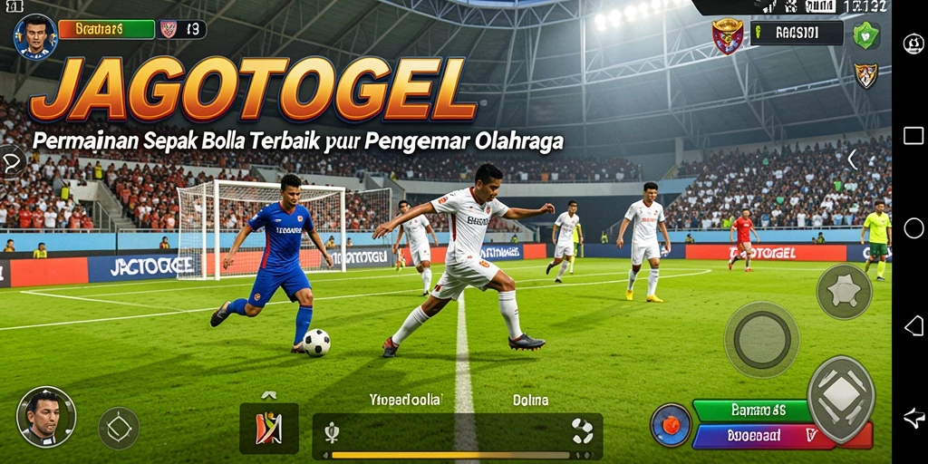Gameplay JAGOTOGEL yang mendebarkan dan penuh strategi sepak bola.