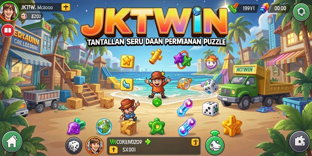 Screenshot dari gameplay JKTWIN, menunjukkan tantangan puzzle yang menarik.