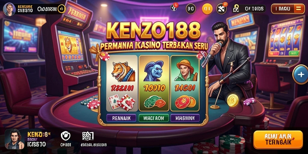 Tampilan menarik KENZO188 dengan gameplay Kasino yang seru.