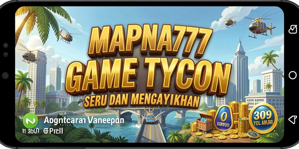 Screenshot utama yang menampilkan gameplay MAPNA777 dengan pengelolaan bisnis yang mengasyikkan.