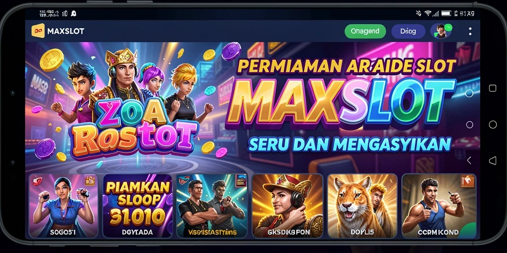 Screenshot MAXSLOT menampilkan grafis menawan dan gameplay slot yang menyenangkan.