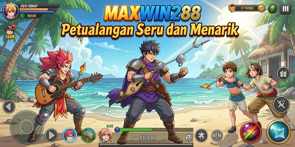 Tangkapan layar gameplay <strong>MAXWIN288</strong> yang menampilkan petualangan seru dalam dunia Anime.