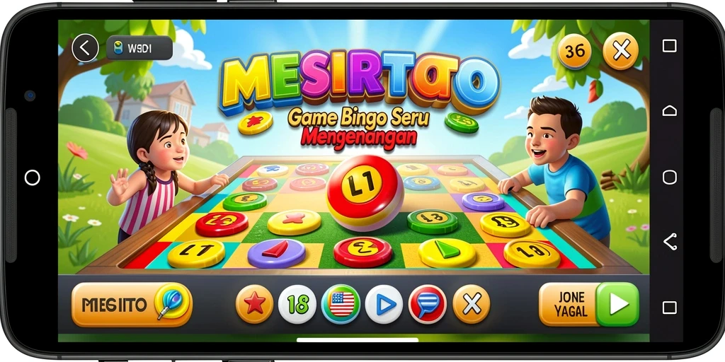 Tangkapan layar gameplay MESIRTOTO yang penuh warna dan dinamis.