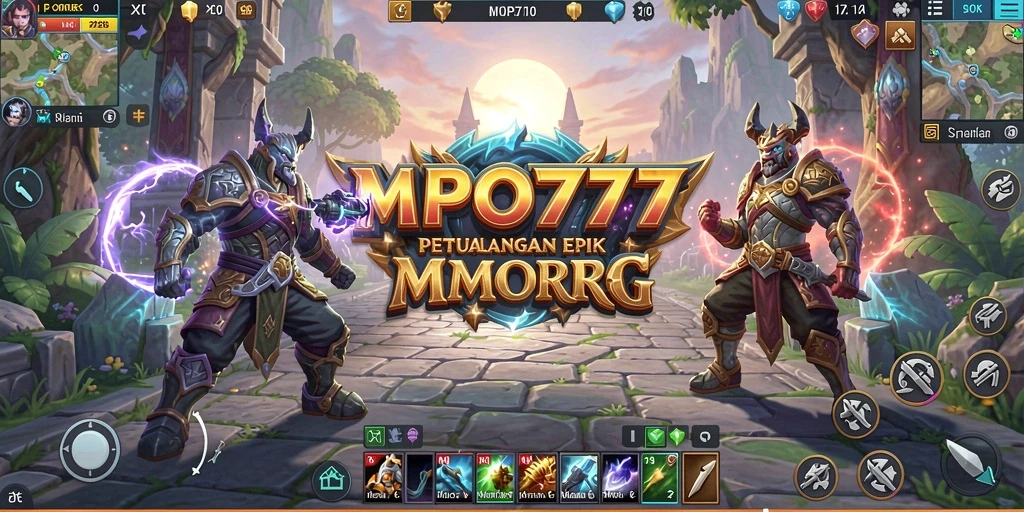 Tangkapan layar MPO777 menampilkan aksi seru dalam dunia MMORPG yang luas.