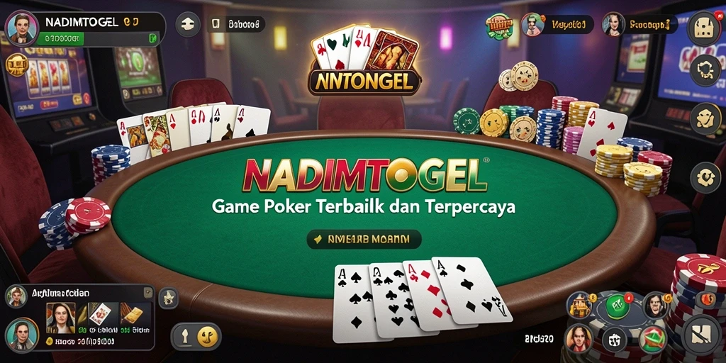 Screenshot gameplay yang menunjukkan keseruan bermain Poker di NADIMTOGEL.