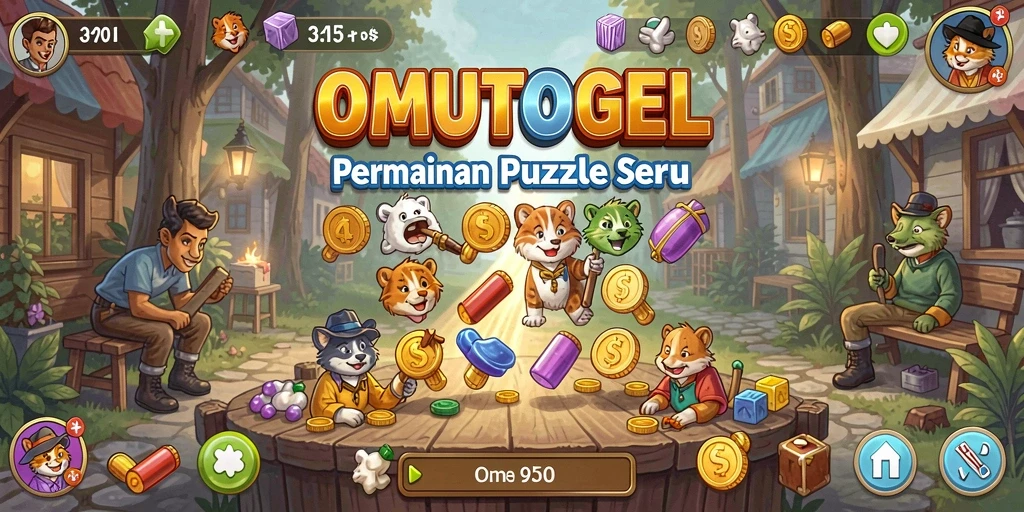 Tampilan gameplay OMUTOGEL yang menantang dan menarik.