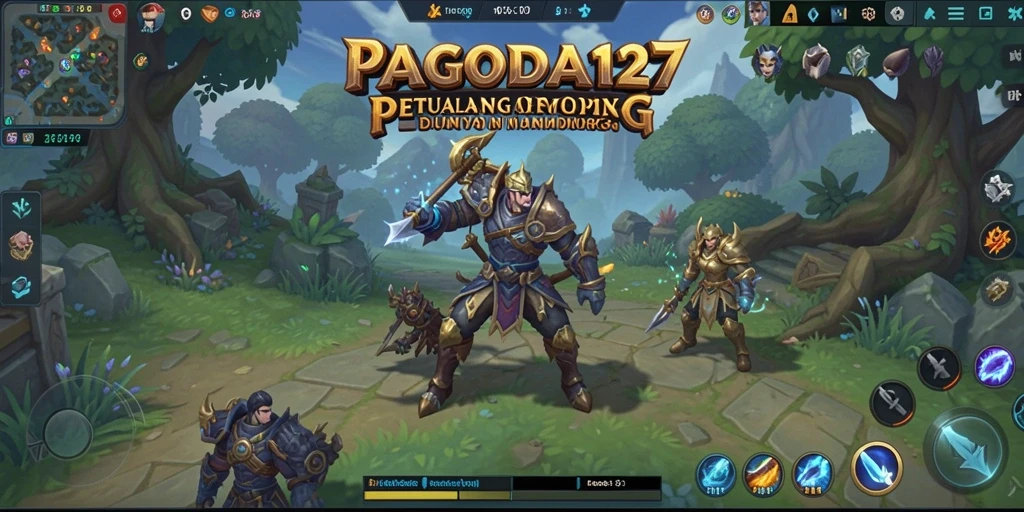 Screenshot utama gameplay PAGODA127 menampilkan petualangan MMORPG yang seru.