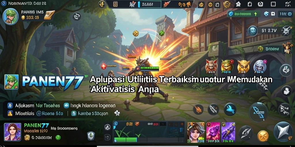 Tampilan aplikasi PANEN77 yang memudahkan pengelolaan aktivitas.