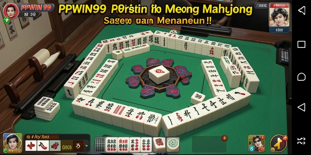 Screenshot gameplay PPWIN99 yang menampilkan aksi Mahjong seru.