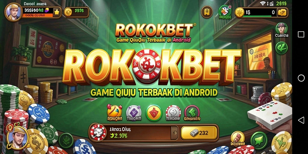 Screenshot ROKOKBET menunjukkan gameplay QiuQiu yang seru.