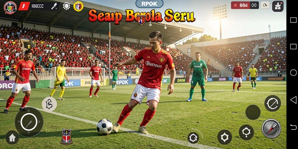 Screenshot gameplay RPOK yang menampilkan aksi seru di lapangan.