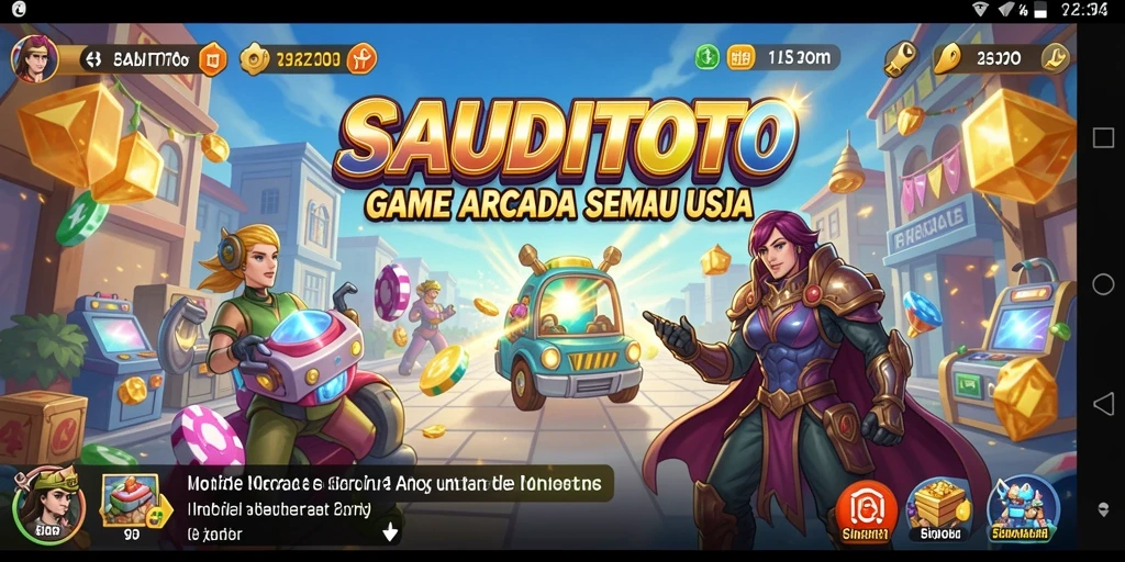 Tampilan gameplay seru di SAUDITOTO dengan grafis cerah.