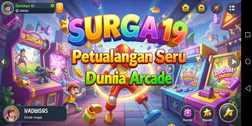 Tampilan gameplay SURGA19 yang penuh warna dan menarik.