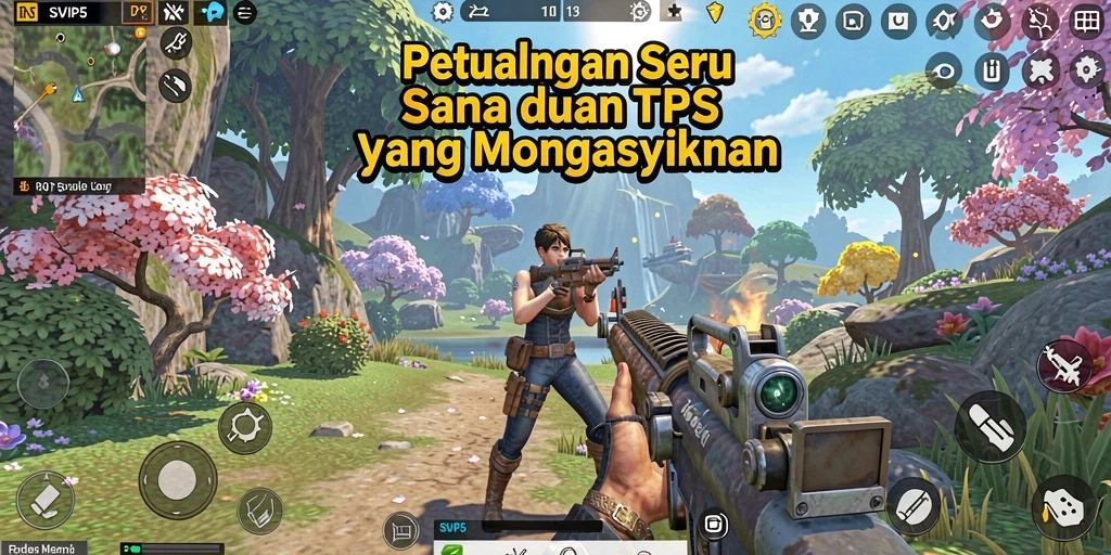 Tangkapan layar gameplay SVIP5 menampilkan aksi mendebarkan dalam TPS.
