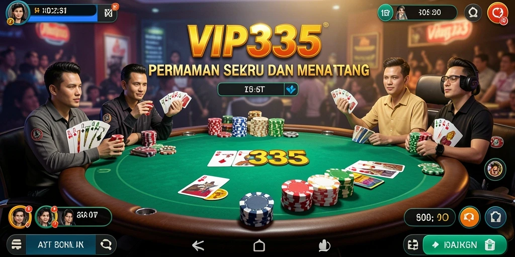 Tampilan screenshot gameplay Poker VIP333 yang menarik dan mengasyikkan.