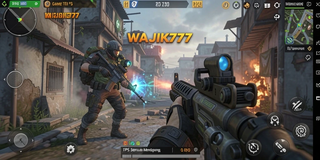 Screenshot utama WAJIK777 menunjukkan aksi tempur yang intens dan grafis menawan.