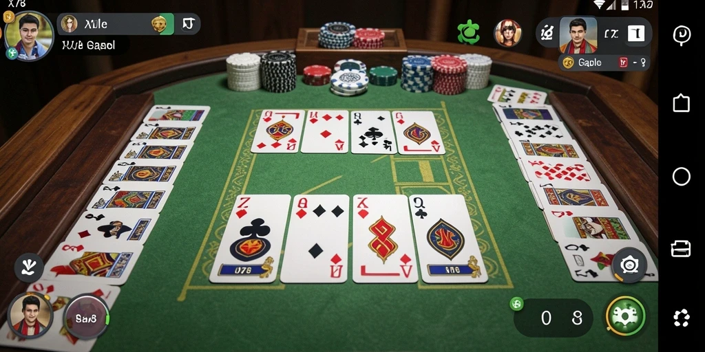 Screenshot gameplay X78 menampilkan keseruan bermain Gaple.